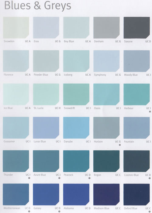 Johnstones Trade Paint Colour Chart